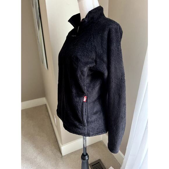 The North Face black soft fleece quarterzip pullover jacket size medium - Picture 2 of 4